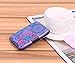 RFID Blocking Wallet Case for Women or Men, Theft Proof Credit Card Holder, Slim Design Fits in Front Pocket (Circle Flower)