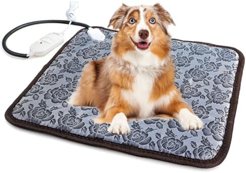 （17:00時点） ペット用ホットカーペット ペット用ヒーター 猫 犬 小動物 ホットマット ヒーターマット 電気ヒーター ペット加熱パッド 水浸し防止 噛み癖対策 寒さ対策 省エネ 2段階温度調節 防寒 秋冬 寒さ対策 省エネ 噛み付き防止（45*45cm）