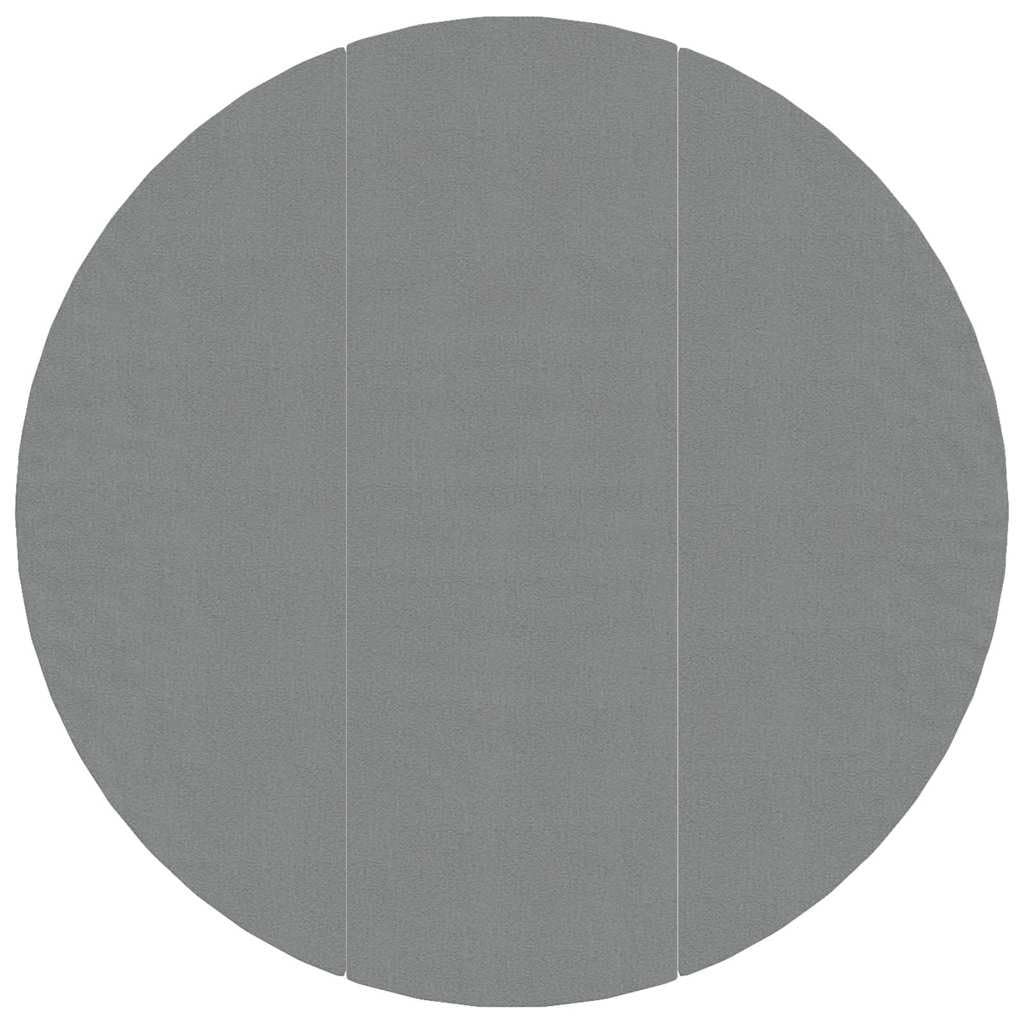 Bâche de Piscine Gris Clair Ø396 cm en géotextile Polyester Protection Durable pour Liner, Tapis de Sol Rond, extérieur Spa Jacuzzi, Entretien Facile