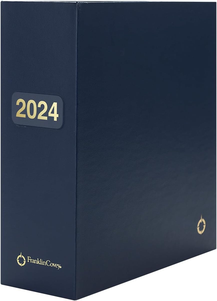 FranklinCovey - Storage Binder for FranklinCovey Planners | Protect Past and Future Planner Pages (Classic, Navy)