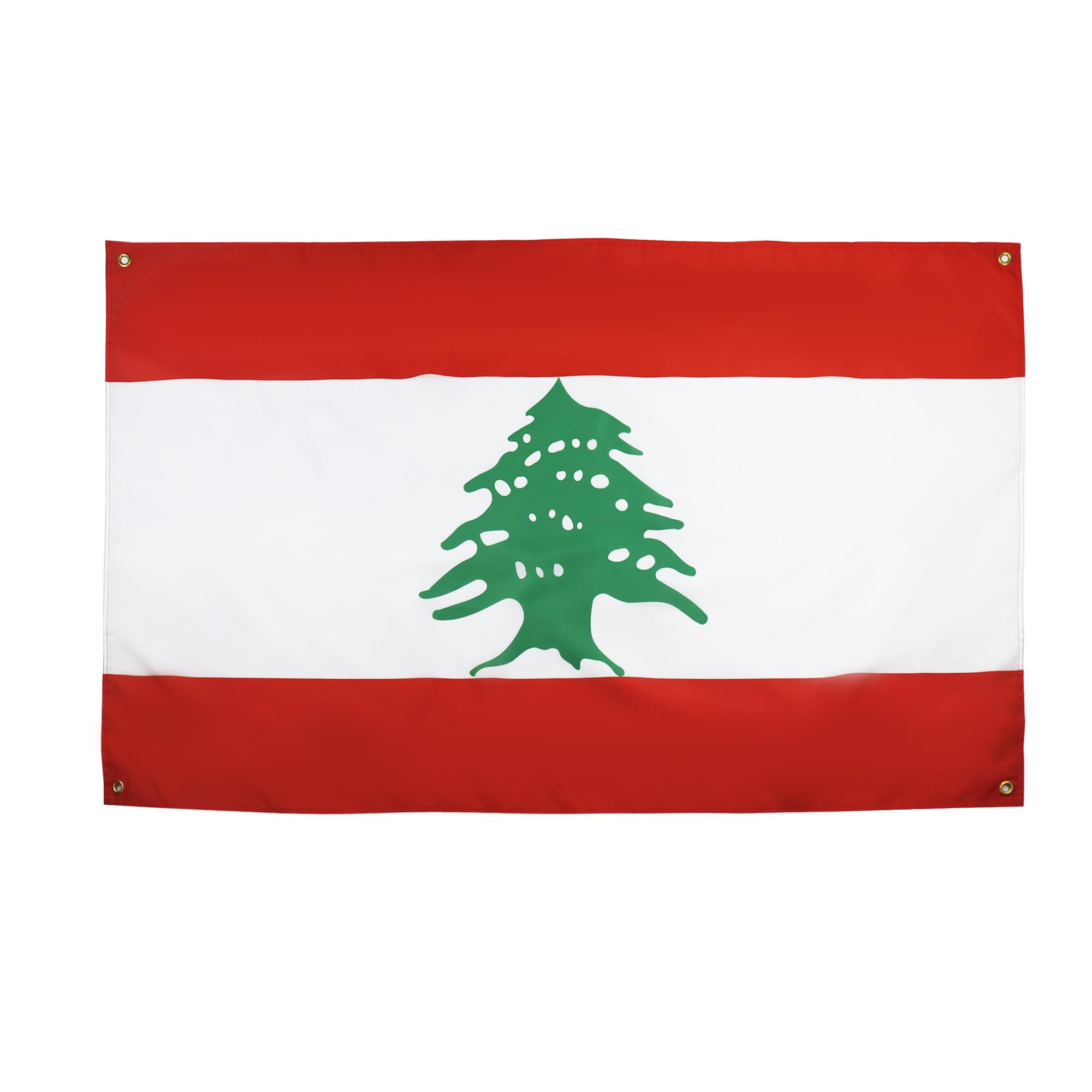 AZ FLAG Lebanese Flag 150 x 90 cm with 4 Eyelets for Balcony or Wall