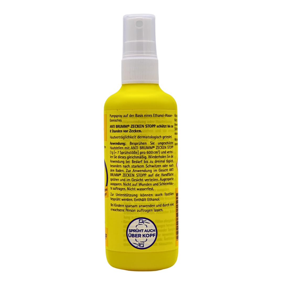 Anti Brumm Zecken Stopp Pumpspray 1x 150 ml I Schutz vor Zecken I Zeckenspray I Icaridin I Für Erwachsene und Kinder ab 2 Jahren I Insekten-Repellent I Spar-Set plus Pharma Perle give-away