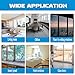 Window Privacy Film One Way Daytime 17.5 in x 6.5 Ft Static Cling Sun and Heat Blocking Anti UV Reflective Mirror Window Tint for Home and Office Black Silver