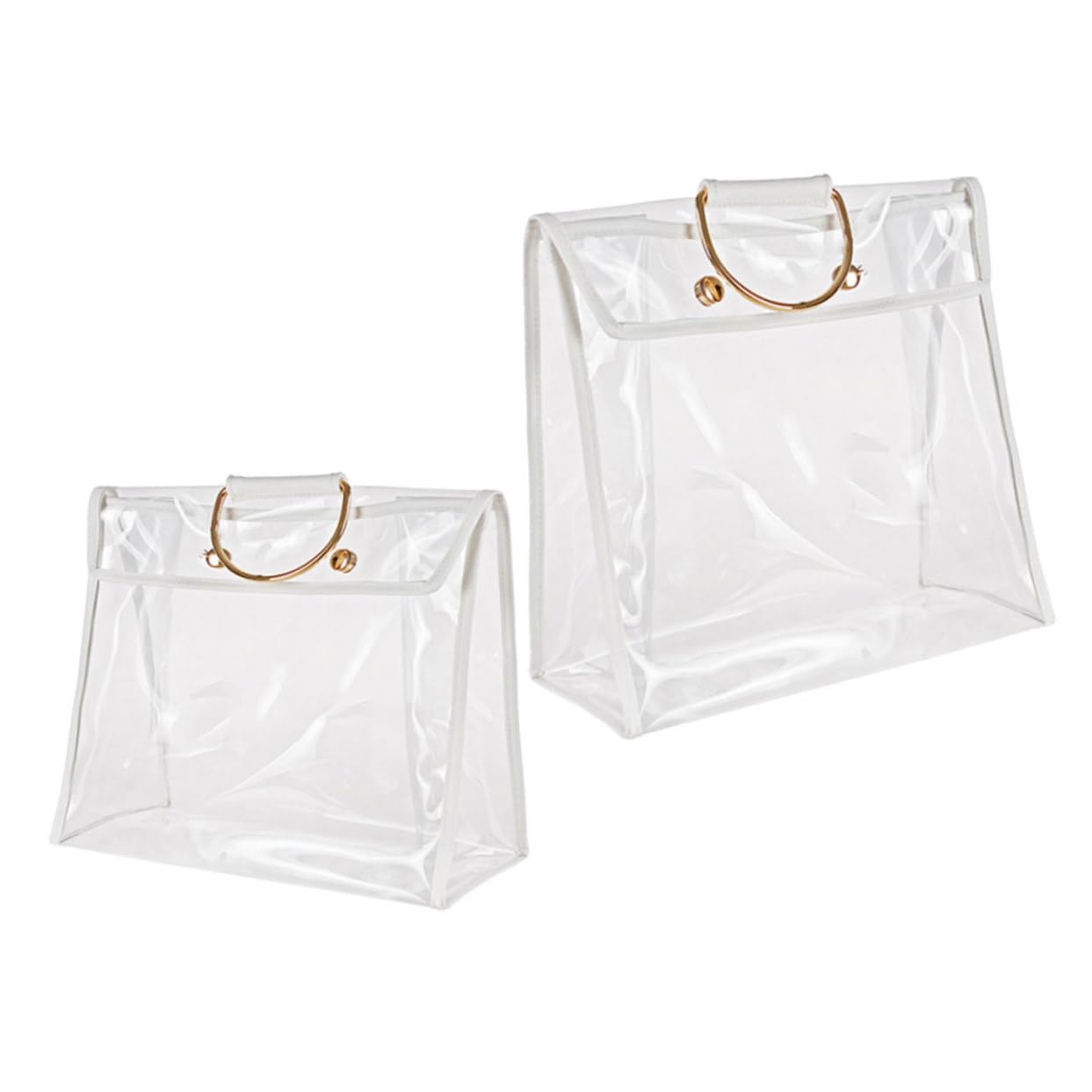 VALICLUD Organizador de Puerta Colgante para Bolsos de PVC, Transparente, 2 Piezas, Almacenamiento para Armario y Guardado Visible de Mantas y Mochilas | Armario, Dormitorio y Baño, Diseño Visible, Apto para Bolso de Mano y Mochilas
