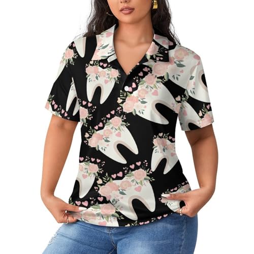 Polo de golf mujer camiseta casual de manga corta con cuello ropa deportiva tenis