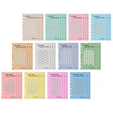 Alipis 48 Stück A6 Sparbriefumschläge mit 6 Löchern Euro Sparumschläge aus Glattem Papier für Sparchallenge Budgetplanung und Finanzorganisation