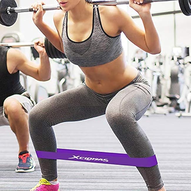 Mini Loop Resistance Bands with User Guide and Carry Bag, Exercise Bands for Legs and Butt Stretching Workout Home Yoga Fitness Training Equipment 12 x 2