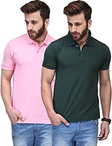 Image of T.N.X Men's Regular Fit Polos (Pack of 2)