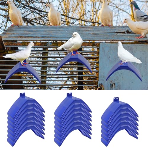 GLMFAN - 20 Pcs Dove Rest Stand, Lightweight Pigeon Perches, Plastic Bird Perch Stand Bird Roost Holder, Safety Arc Pigeons Dwelling Frame Birdcage Accessories for Parrots and Other Birds, Pigeon Supplies