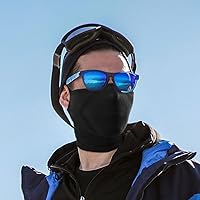 Vista 5 de WTACTFUL - 2 unidades de máscara de media cara para motocicleta y ciclismo - Cómoda, resistente al viento y perfecta para actividades al aire libre!