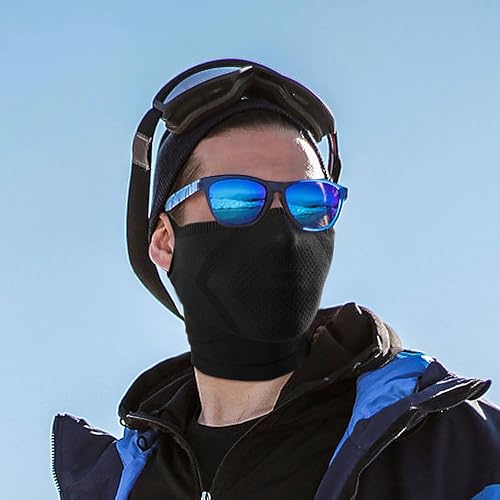 Miniatura 5 de WTACTFUL Paquete de 2 mascarillas de media cara para ciclismo, senderismo, correr, muy fresca, ligera, transpirable y perfecta para actividades al