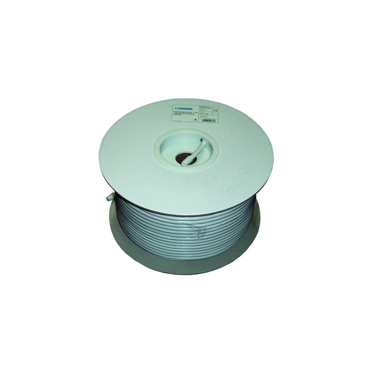 Protec.class PKO-S100 Koaxkabel, Cable de TV, 100dB 6,8mm, Spule100m