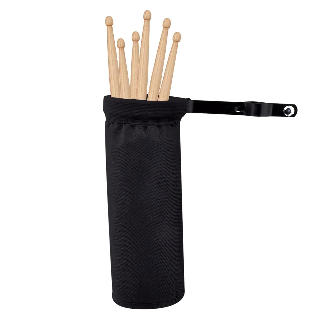 Namvo Drumstick Bucket Nylon Drumstick Bag with Aluminium Clamp for Music Stand