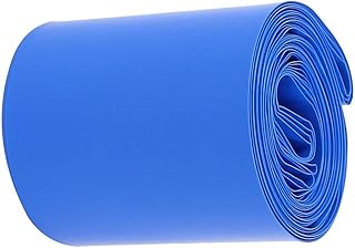 TA-VIGOR Tubo termorretráctil de PVC de 50 mm de ancho, 6 m de longitud, color azul para 2 baterías 18650
