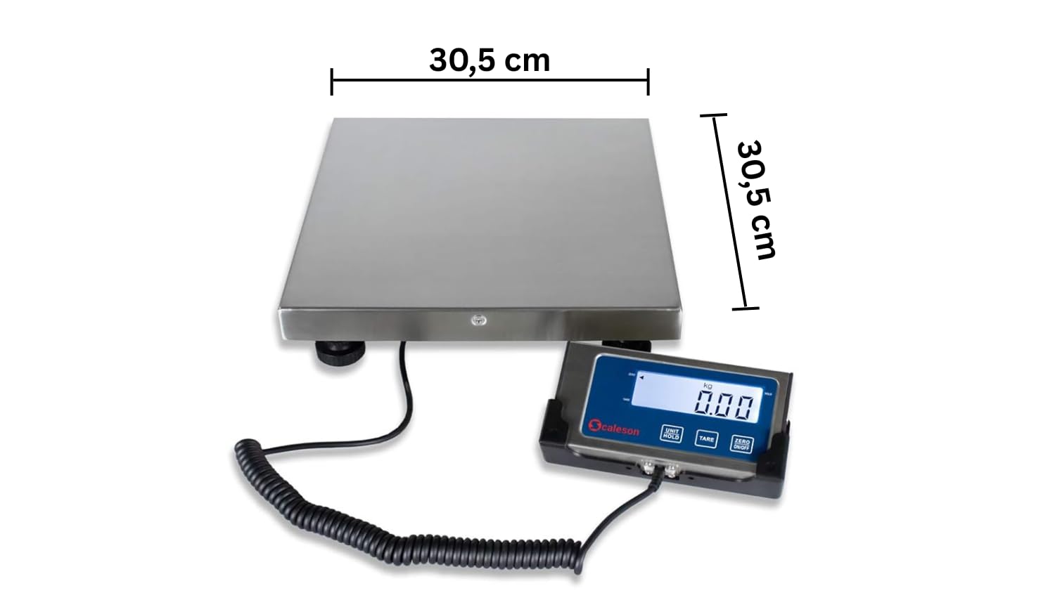 SCALESON S170 - Bilancia da tavolo/Bilancia a piattaforma/Portata Max. 60 kg - 10 g