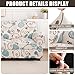 SearchI Stretch Sofa Cover Printed Couch Covers, Floral Pattern 2 Piece Armchair Slipcover with Separate Chair Cushion Cover, Washable Furniture Protector for Living Room(Armchair, Ball Flower)