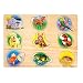 Melissa & Doug Pets Sound Puzzle - Wooden Peg Puzzle With Sound Effects (8 pcs)
