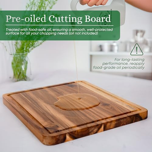 Set de 3 tablas de cortar de madera de acacia miniatura 5