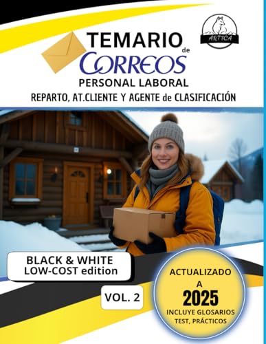 TEMARIO de CORREOS: PARTE 2 (BLACK & WHITE EDITION) LOW-COST: Temario de correos parte 2, actualizado en blanco y negro