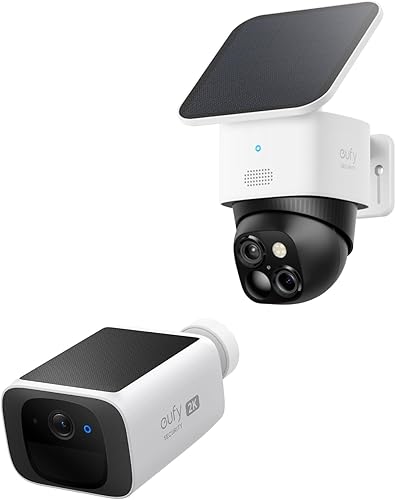 eufy Security SoloCam S340 SoloCam S220, cámara de seguridad solar, sistema de cámara inalámbrica para exteriores, sin tarifa mensual, compatible