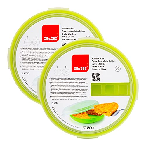Lote de 2 Porta Alimentos en Plástico PP05, Libres de BPA (2x 21.5 cm)