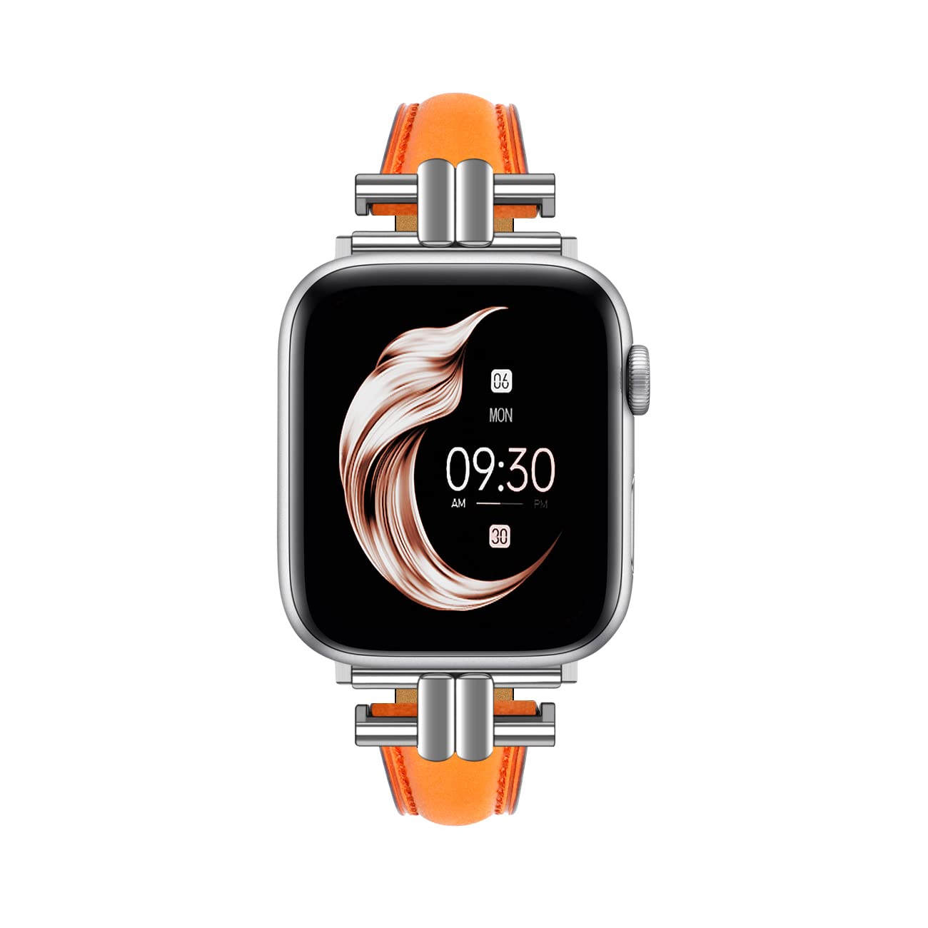 Juntan Leather Slim Band Compatible for Apple Watch 38mm 40mm 41mm 42mm 44mm 45mm 46mm 49mm,Genuine Leather I-Shape Watch Strap Bracelet for iWatch