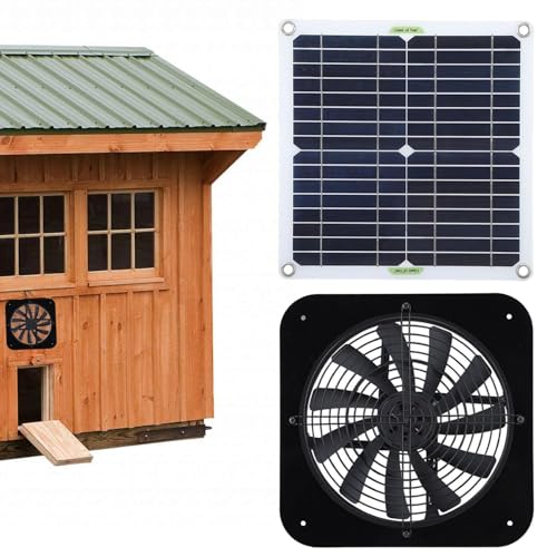 Ventilador extractor de energía solar para el hogar, kit de ventilador de ventilación para exteriores, herramienta de escape interior de diseño impermeable para fábricas, garajes, almacenes, gallinero
