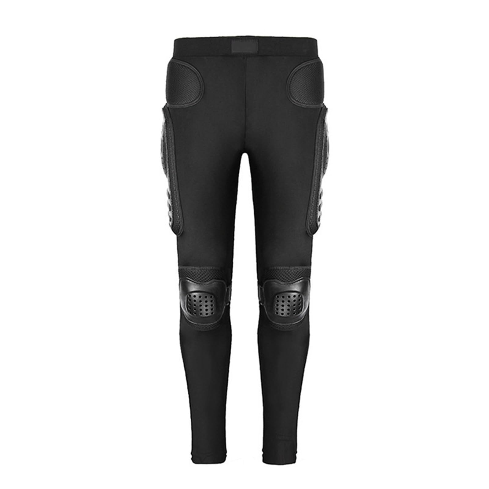 ARMAAN Pantalon de Moto pour Adulte et Jeune Protection antichute pour Moto Hanches Cuisses Genoux équipement de Protection pour Le Cyclisme Le VTT et Les Courses de Motocross en Plein air,Black-3XL