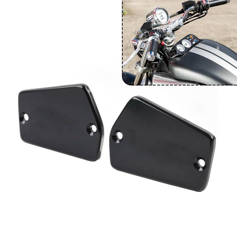 GZYF Reservoir Fluid Brake Cap Clutch Cover Aluminum Black Motorbike for Yamaha V-Max 1200 1985-2007