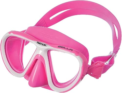 Miniatura 6 de SEAC Bella Premium Niños Buceo Natación Snorkel 100% Silicona Pura Máscara Snorkel Set S