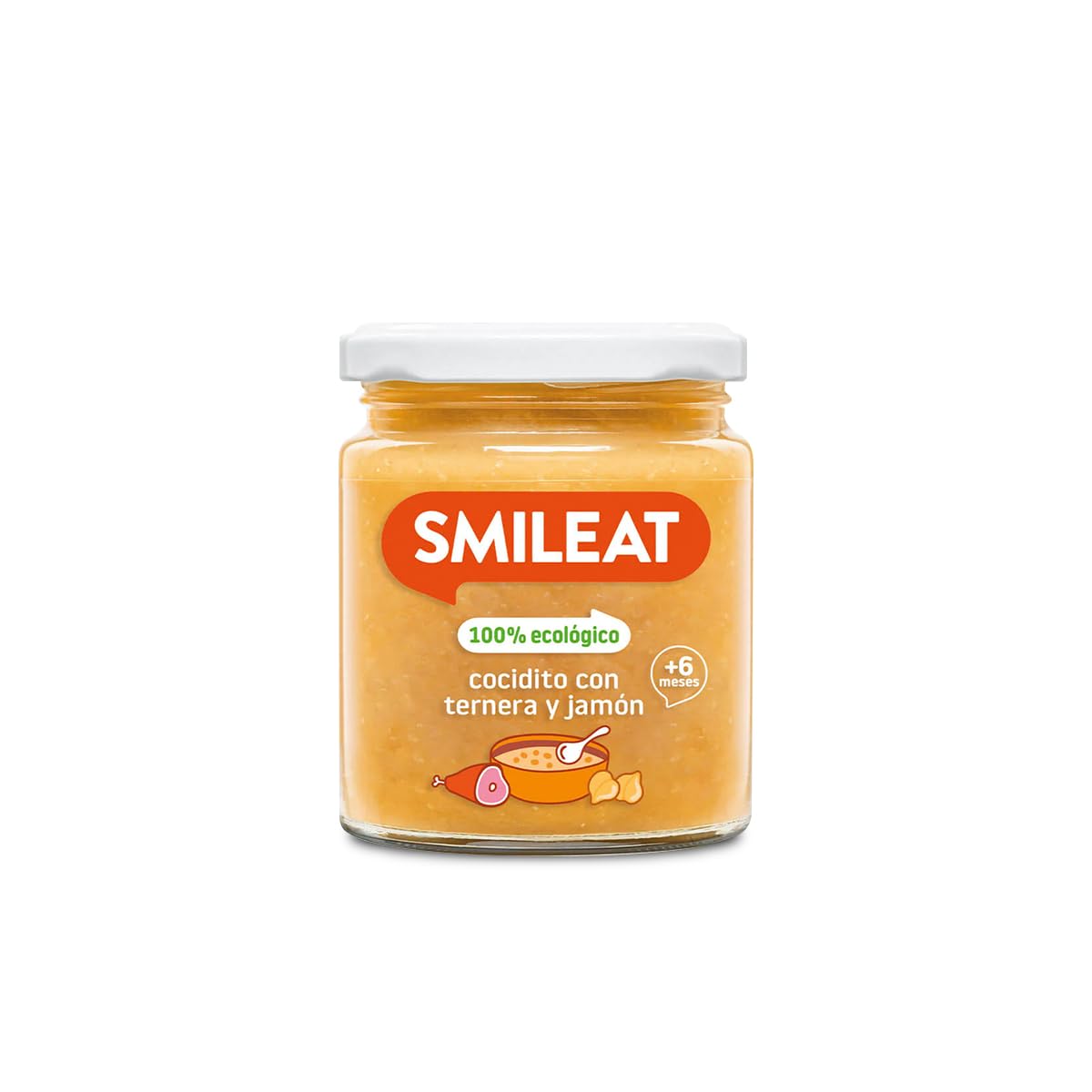 Smileat - Tarrito Ecológico con Sabor a Ternera con Verduras, Ingredientes Naturales, para Bebés desde 6 Meses, Sano y Saludable, sin Gluten - Tarro de 230 g — view 31