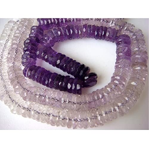 Améthyste violette en perles rondelles facettées 7mm LKBEADS pour création de bijoux