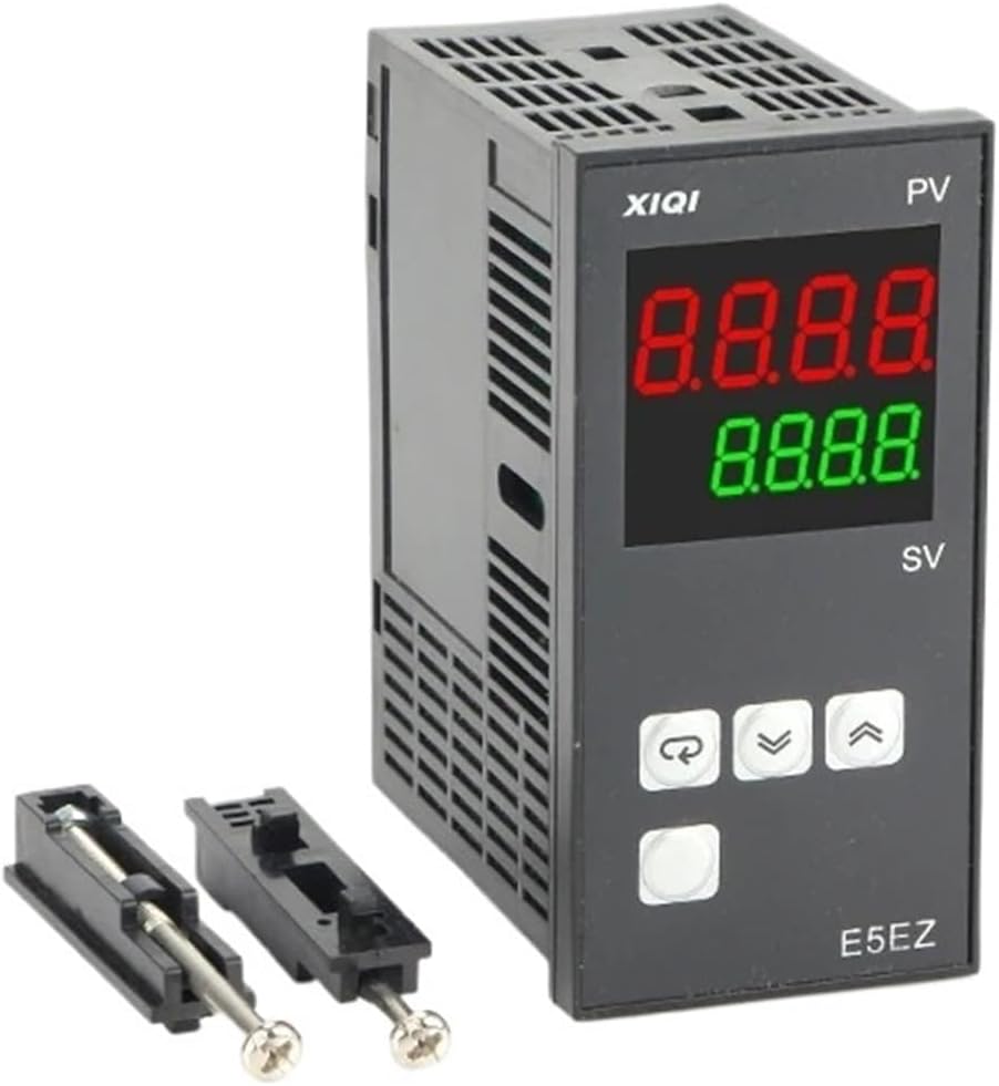 E5 Series K E J PT100 4-20mA 0-5v Type AC 220V LCD Screen with RS485 Digital Intelligent Temperature Controller Thermostat(SSR Output has RS485,48x96mm AC 220V)
