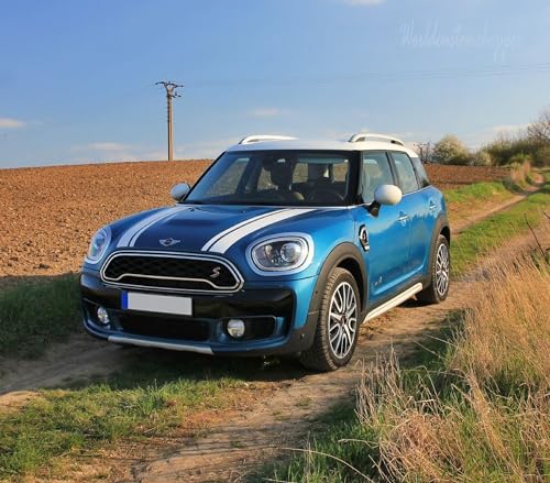Stickers pour capot Mini Cooper Countryman personnalisation tuning blanc