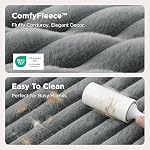 Bedsure ComfyFleece™ Orthopedic Dog Beds Large Sized Dog, Waterproof Memory Foam Pet Couch Sofa with Sides, Non-Slip Bottom and Egg-Crate Foam Large Pet Bed with Washable Corduroy Cover, Grey - Image 5