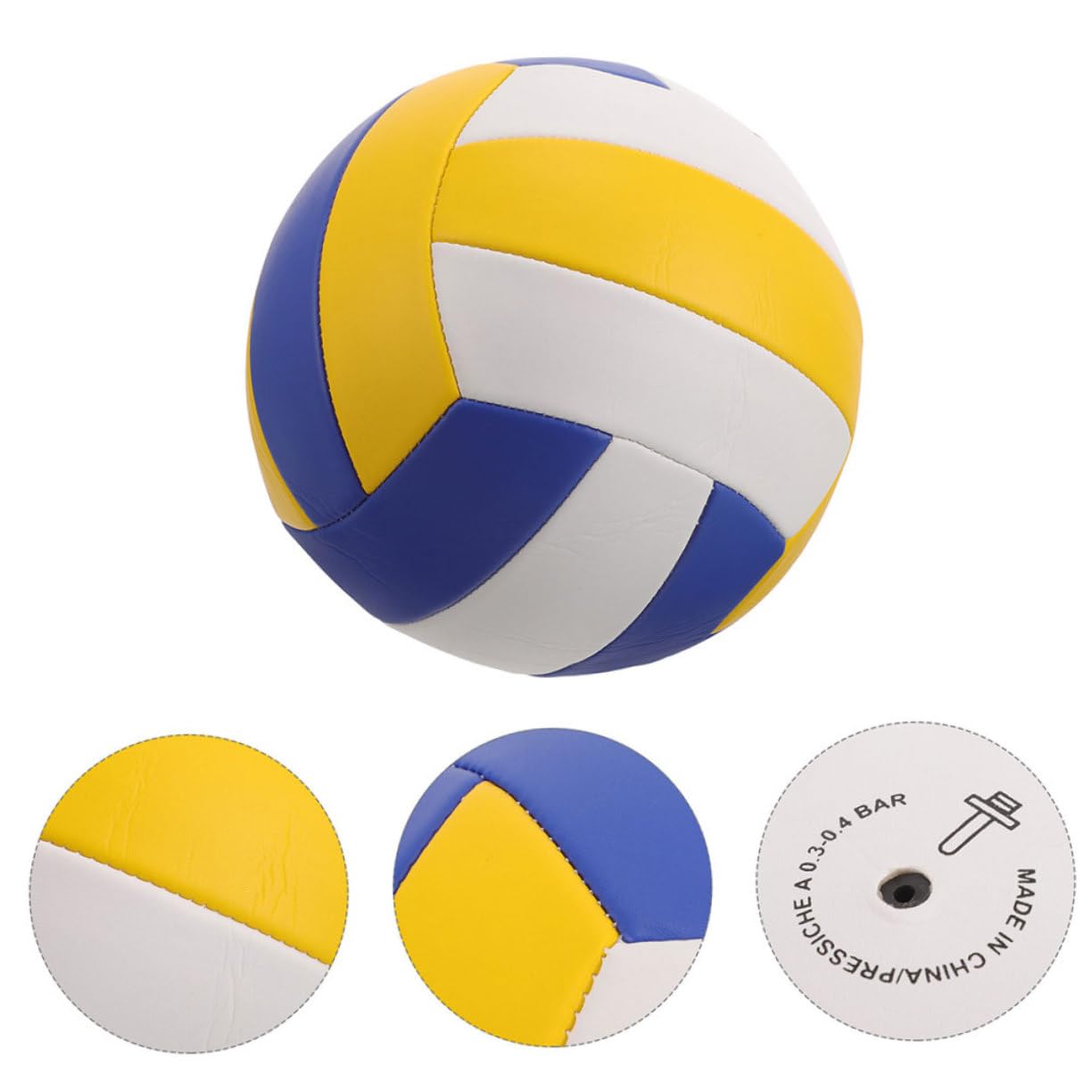 ibasenice Voleibol de Entrenamiento para Interiores y Exteriores Pelota de Práctica Deportiva Diseño Vibrante y Duradero para Jugadores de Secundaria Cumple con Estándares de