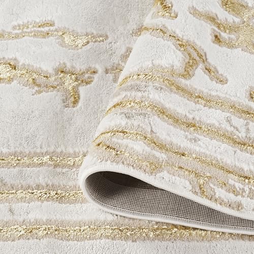 Tapete rectangular GLORY RUGS 8x10 crema moderno miniatura 5