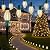 Christmas Pathway Lights Outdoor, 26 FT Connectable C9 LED Christmas Lights Outdoor, Waterproof String Lights with 20 Led Lights and Stakes, Christmas Decorations for Walkway Driveway, Warm White