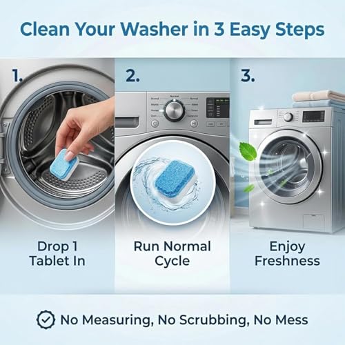 24-Count EKoBRIT Enzyme Washing Machine Cleaner Tablets for Pet Hair - image 4