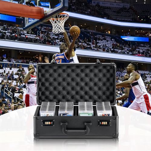 VEVOR 120 PSA Graded Card Storage Box 4 Slots, with Coded Lock Foam Dividers, Graded Sports Cards Holder Carrying Case for 84 BGS Cards 96 SGC Cards 428 Top Loaders or 999+ Loose Cards by VEVOR - Image 8