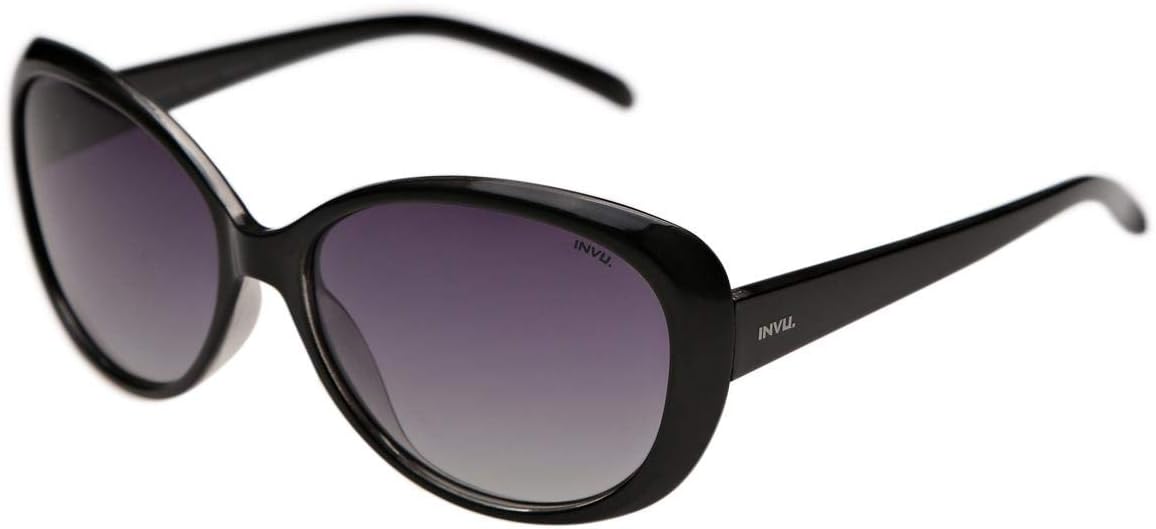 Invu Oval Black Women's Sunglasses - INVU-B2514-A-53-20-130