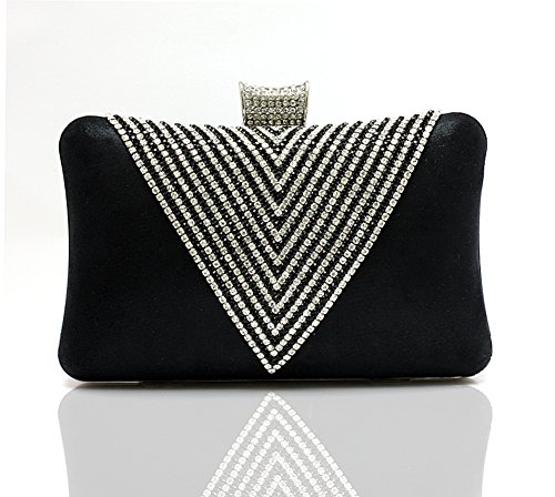 Sac de soirée cœur en diamant parfait pour un mariage élégant ou un banquet chic