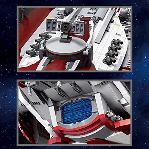 YLPCK Technologie Baustein Sternzerstörer Kit, Star Plan Baustein Republik Cruiser Star Destroyer, 8338 Klemmblöcke… – Bild 6