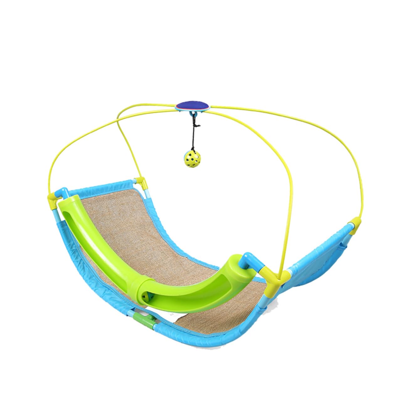 FRCOLOR Hamac pour Cage à Chat avec Boule à Grelot, Support Swing