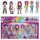 6 Pcs Action Figures Set,Anime Character Figures,K-pop Korean Idol Demon Movie Hunters Character Decorations Mini Figurines Dolls Christmas Birthday Gifts (2#6pc Action Figures)