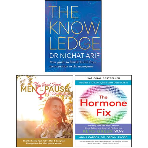 The Knowledge [Hardcover], The Hormone Fix, The Good Food Menopause Diet Cookbook 3 Books Collection Set