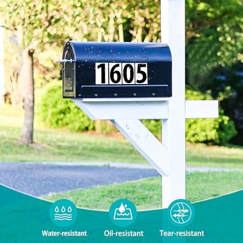 400 PCS Number Stickers, 2" x 1" Waterproof Mailbox Number Label, Consecutive Numbers 0-9, Self-Adhesive and Residue-Free, Ideal for Mailboxes, Storage Boxes, Organizers, Cabinets and More - 3