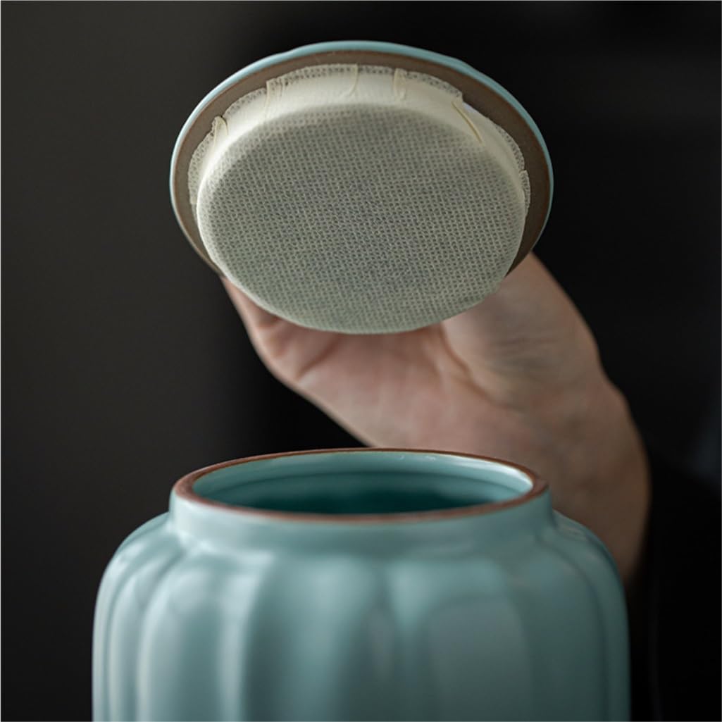 Zuckerdose Keramik-Vorratsdosen for Tee in großen Mengen, versiegelte Gläser for die Küche, Süßigkeiten, Nüsse, Kaffeebohnen, Vorratsdosen for den Haushalt Teeblätter Aufbewahren(A,S)