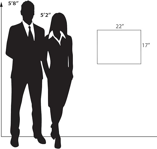 Vista 58 de Azar Displays 122015 - Marco autoadhesivo de acrílico transparente para letreros de pared, 5.5 pulgadas de ancho x 2.5 pulgadas de alto