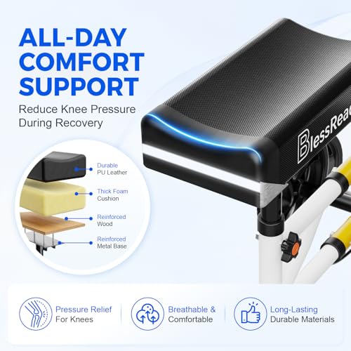 Image of BlessReach Lightweight Knee Scooter for Adults for Foot Injuries,Knee Pad